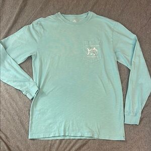 Southern Tide Blue Long Sleeve Tee Classic Crew